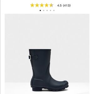 Navy hunter boots!